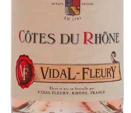 Bouteille Vin Cotes du Rhone Rose Vidal Fleury