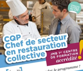 CQP CHEF DE SECTEUR RESTAURATION COLLECTIVE 
