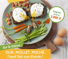 affiche concours culinaire trophée de l'oeuf de france