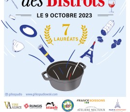 Affiche Trophées Pudlo des Bistrots 2023