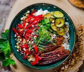 plat végétal avec légumes 