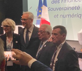 Catherine Quérard, Bruno Le Maire, Didier Chenet, Hervé Dijols.