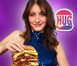 Ophenya lance B(hug)er, sa marque de Burger.