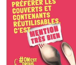 affiche des crous pour réduire empreinte carbone