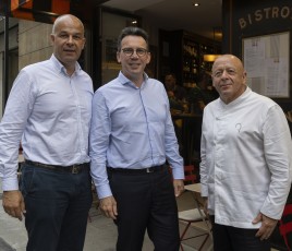 Arnaud Rousseau, Pascal Peltier, Thierry Marx.
