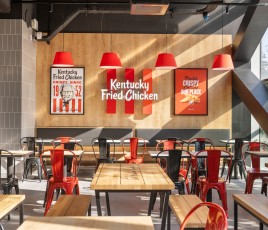KFC Décor red 2025