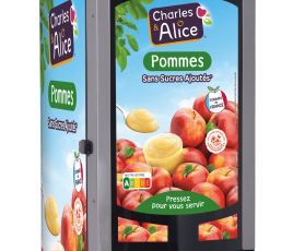 Distributeur automatique desserts fruitier Charles et Alice