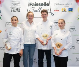 3 laureats et Marie Triballat