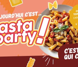 Affiche scolarest pasta party