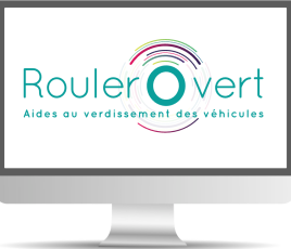 Illustration en forme d'écran d'ordinateur sur lequel est écrit Rouler O Vert