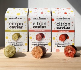 3 CITRON CAVIAR FRUITS AT HOME