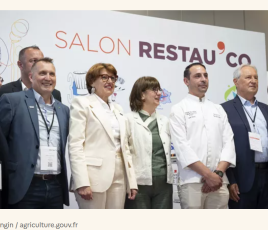 Annie Genevard et l'équipe du salon restau'co