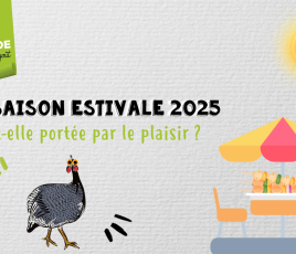 Pintade saison estivale 2025