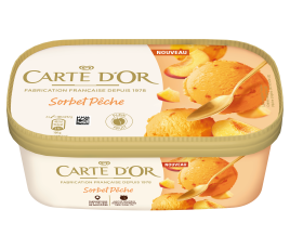 Carte d'or sorbet pêche