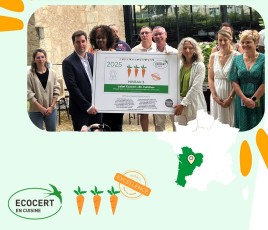 Remise label ecocert en cuisine à la ville de périgueux