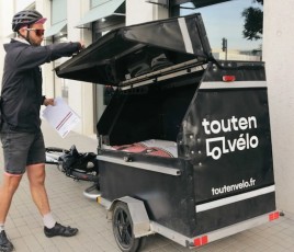 Livraison de farine à vélo