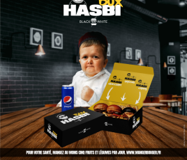V1 Black & White Burger Hasbulla
