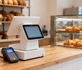 Une caisse en boulangerie
