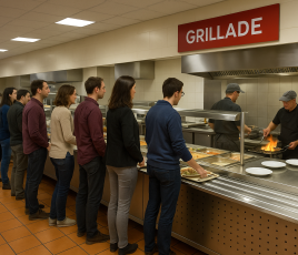 Stand grillade self restaurant collectif
