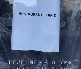 FERMETURE RESTAURANT DEFAILLANCE