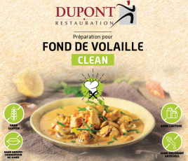 Photo assiette fond de volaille dupont restauration