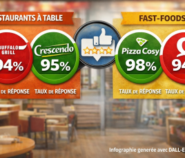 Taux de réponse des restaurants et fast-foods _ CR DALL·E (OpenAI)