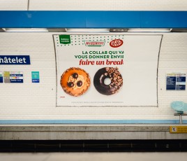 V1 Kit Kat Krispy Kreme campagne métro