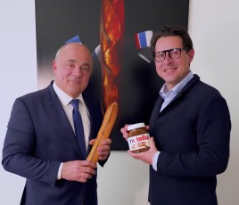 Dominique Anract, président de la CNBPF et Fausto Rotelli, directeur des relations extérieures de Ferrero France