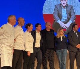 equipe elior avec Boris Derichebourg