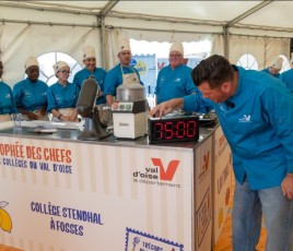 Norbert Tarayre et le trophée des chefs val d'oise