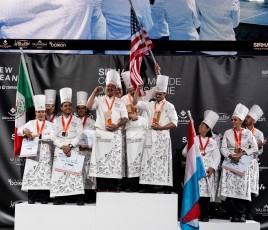Le podium de la Coupe du Monde de la Pâtisserie Americas 2026