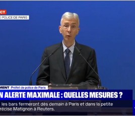 Le préfet de Police de Paris Didier Lallement