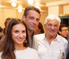 Agathe, Baptiste et Jean-Claude Vannini