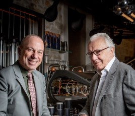 Giuseppe Lavazza et Alain Ducasse