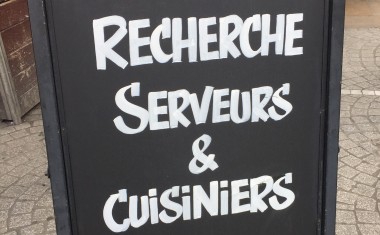 chevalet recrutement serveurs cuisiniers