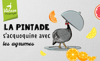 Pintade et agrumes