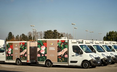 Flotte camions de la société restauration collective Terres de Cuisine