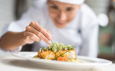 Chef assiette poisson
