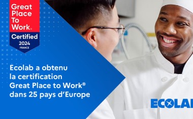 Ecolab certifié Great Place to Work dans 25 pays d'Europe