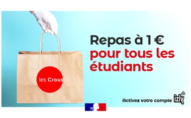 AFFICHE REPAS à 1 EURO