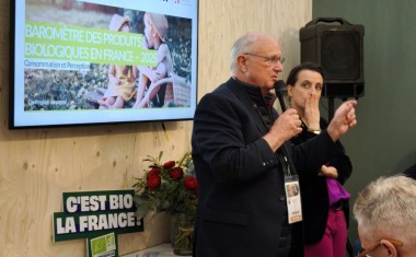 Jean Verdier Président Agence Bio et Laure Verdeau
