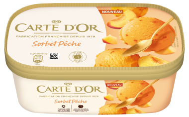 Carte d'or sorbet pêche