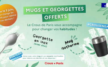 Affiche crous deParis suppression des contenants jetables