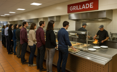 Stand grillade self restaurant collectif