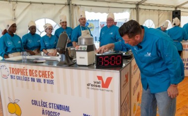 Norbert Tarayre et le trophée des chefs val d'oise