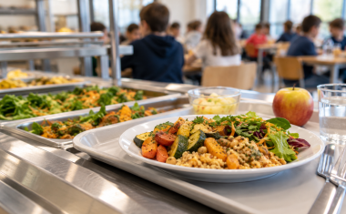 repas végétarien cantine scolaire