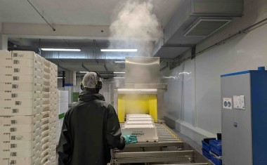 plonge avec bac réemployable