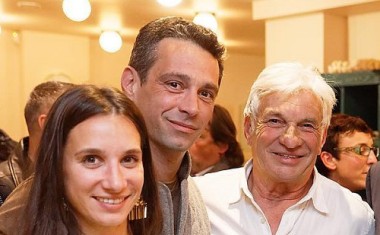 Agathe, Baptiste et Jean-Claude Vannini