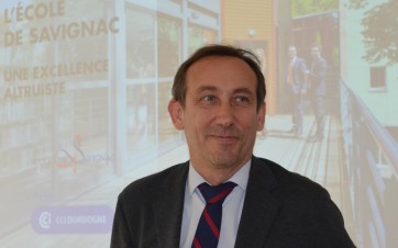 Cyril Lanrezac directeur de l’école de Savignac 2022