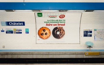 V1 Kit Kat Krispy Kreme campagne métro